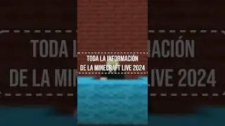 🚨 TODA LA INFORMACIÓN DE LA MINECRAFT LIVE #minecraft #shorts #viral