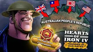 I made Australia a superpower in HOI4 and instantly regretted it