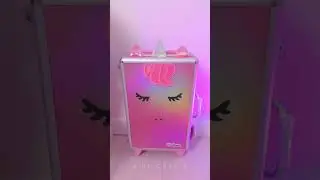 Unicorn make-up suitcase - Unboxing - ASMR #shorts #unboxing
