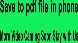 how to save pdf file in phone 2023