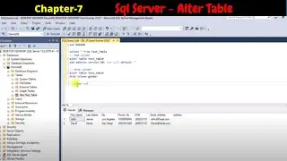 SQL Server - Alter SQL Table | How to Alter Table in SQL | How to Alter Table in SQL Server