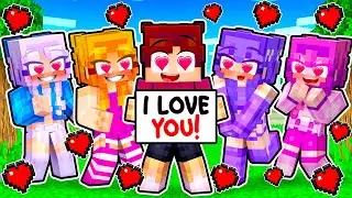 Techy Falls In Love With His CRAZY FAN GIRLS... (Minecraft)