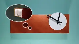 DIY Wall Drawer Shelf with Clock | Rak Laci Dinding dari Pipa PVC