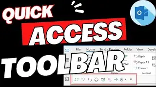 Outlook Quick Access Toolbar - [How to Customize it?]
