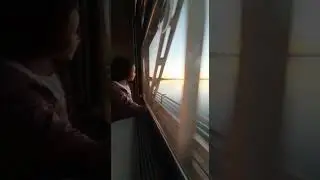 Van Gölü ekspres Gün batımı... tren yolculuk... karakaya barajı... köprü... çocuk