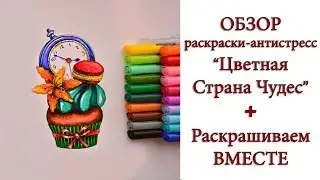 ОБЗОР Новой РАСКРАСКИ_ЦВЕТНАЯ СТРАНА ЧУДЕС + Раскрашиваем ВМЕСТЕ
