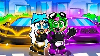 Having a BLACK PANTHER BABY Family with my CRUSH in Roblox Driving Empire!