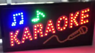 Lysande barskylt - Karaoke