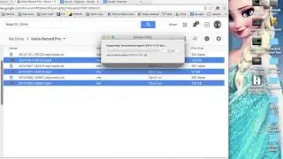 Screencast showing how to get sound files from Drive to iMovie