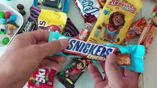 ASMR] Eating Emoji İce Cream 🍦🍧 (amazing crunchy sounds) Emojilerle Dondurma YemeASMR Kinder Chocola