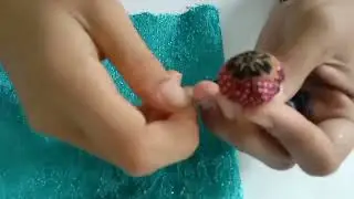 💙..Tutorial Membuat Bros Berbentuk Bunga dari Kain Perca..💙