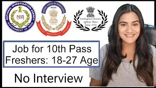10th Pass Central Government Job for Freshers & No Interview | All India Sarkari Job for Freshers
