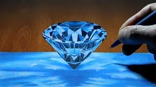 Diamond, 3D Trick Art on Paper