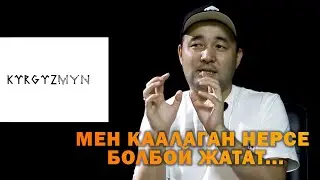 Дизайнер Кыргызмын долбооруна логотип жасап жатып...