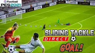 Unbelievable Goal from 100% Sliding Tackle by Cristiano Ronaldo in PES 2021 MOBILE 😱