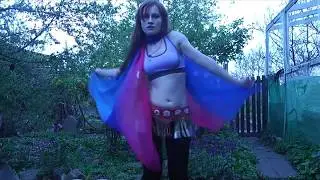Belly dance with veil - breaking free