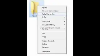Take Ownership of a File or Folder on windows 10,8, 7