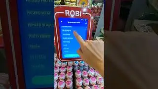 Robi, the autonomous Robinsons supermarket robot, Settings can be accessed by customers.
