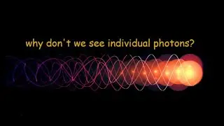 why don't we see individual photons (mathematical explanation)