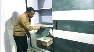 model woden work//नये जमाने का अलमारी