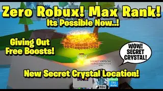 Spending Zero Robux for Max Rank! New Secret Crystal..! Ninja Legends