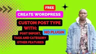 How To Create Custom Posts with Categories, Tags, and Post Import FREE using code Snippet. No Plugin