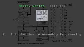 Hello, world! sais the IBM Personal Computer 5150 - Part 7: Introduction to Assembly Programming