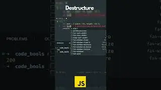 destructure an object javascript 