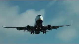 PLANE LANDING - Ryanair - Gdansk to Bristol - Boeing 737-800 - Beautiful Day