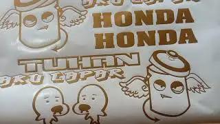 Sticker Scoopy Tuhan Aku Lapar,Cutting Sticker Scoopy Simple.