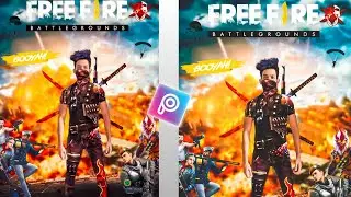 FREE Fire 🔥 Hayato Character Photo Editing / Video Tutorial IN Picarts Mobiles