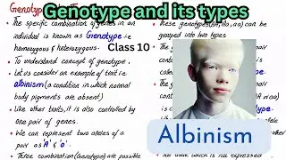 Genotype and its types | class 10