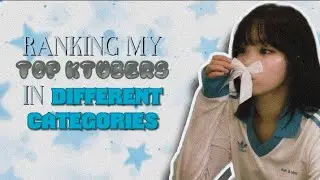 Ranking my top ktubers in different categories// K-poper