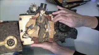 Custom die G45 Steampunk debutante mini album part 1