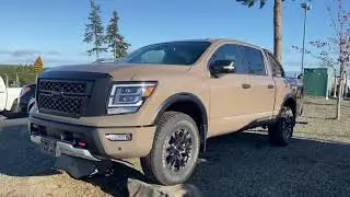 2020 Nissan Titan Pro4x leather trim