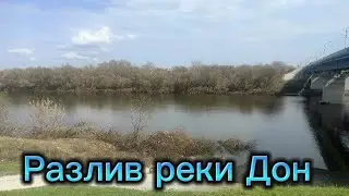 Разлив реки Дон в Воронежской области.