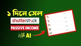How to Earn money online passive income with AI (shutterstock, Adobe stock) - Bangla tutorial