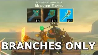 Zelda: Fighting Akkala Pirates naked with only silly tree branches