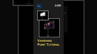 How to use Vanishing point in photoshop #shorts