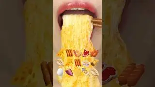 ASMR TTEOKBOKKI EMOJI FOOD 떡볶이 이모지 먹방 (sped up)