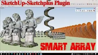 How to Use Smart Array from SketchPlus Plugin in SketchUp