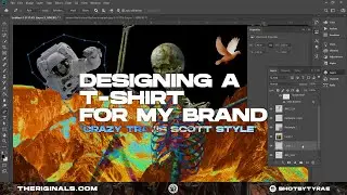 Designing T-Shirt For My Brand [Ep. 1] *Travis Scott Style* Time-lapse