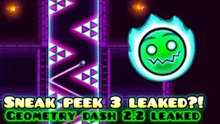 GD 2.2 SNEAK PEEK LEAKED?!! || Geometry dash 2.2 || Gdwave (cap)
