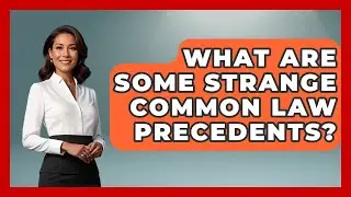 What Are Some Strange Common Law Precedents? - You Cant Make This Law Up