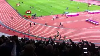 Usain Bolt lap of honour at London 2012