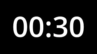 30 SECOND TIMER - No Sound - Full HD 1080p - COUNTDOWN