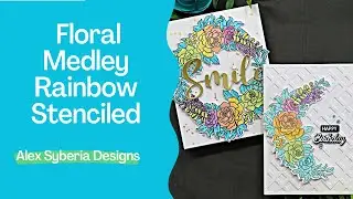 Card Making - Rainbow Stencil Card how to
