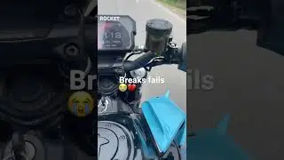 Duke 390 breaks fail in 140 +😱#crash #viral “