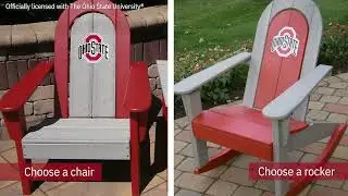OSU Adirondack Chair - The finest-made, officially licensed by Ohio State University!