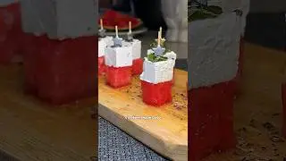 ￼Арбуз и сыр #рецепт #рецепты #закуска #еда